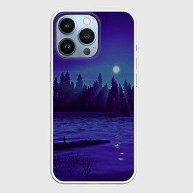 Чехол для iPhone 13 Pro с принтом Firewatch Night в Санкт-Петербурге,  |  | adventure game | campo santo | exploration | firewatch | берег | горы | девушки | деревья | закат | лес | облака | озеро | оранжевое | пожарный | природа | силуэты | солнце