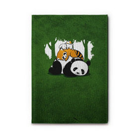 Обложка для автодокументов с принтом Милая панда в Санкт-Петербурге, натуральная кожа |  размер 19,9*13 см; внутри 4 больших “конверта” для документов и один маленький отдел — туда идеально встанут права | Тематика изображения на принте: большая | джунгли | енот | зайка | милая | панда | пушистая