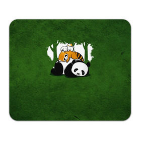 Коврик прямоугольный с принтом Милая панда в Санкт-Петербурге, натуральный каучук | размер 230 х 185 мм; запечатка лицевой стороны | большая | джунгли | енот | зайка | милая | панда | пушистая
