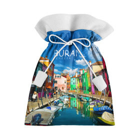 Подарочный 3D мешок с принтом Бурано в Санкт-Петербурге, 100% полиэстер | Размер: 29*39 см | boat | bright | burano | city | color | italy | rainbow | sea | strait | street | venice | бурано | венеция | город | италия | лодки | море | причал | пролив | радуга | улицы | цвет | яркий
