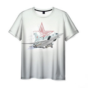 Мужская футболка 3D с принтом Ту-22 в Санкт-Петербурге, 100% полиэфир | прямой крой, круглый вырез горловины, длина до линии бедер | Тематика изображения на принте: авиация
