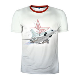 Мужская футболка 3D спортивная с принтом Ту-22 в Санкт-Петербурге, 100% полиэстер с улучшенными характеристиками | приталенный силуэт, круглая горловина, широкие плечи, сужается к линии бедра | авиация