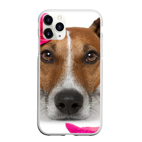 Чехол для iPhone 11 Pro матовый с принтом Джек рассел с розой в Санкт-Петербурге, Силикон |  | волкодав | дворняжка | джек | джек рассел | домашние животные | любимец | мопс | овчарка | пес | песик | питомец | рассел | сенбернар | собака | собачка