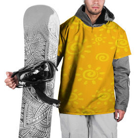 Накидка на куртку 3D с принтом Солнышко в Санкт-Петербурге, 100% полиэстер |  | Тематика изображения на принте: желтый | паттерн | солнце | яркий