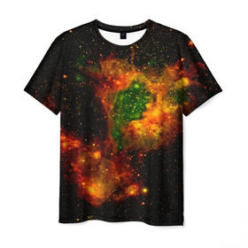 Мужская футболка 3D с принтом Космос в Санкт-Петербурге, 100% полиэфир | прямой крой, круглый вырез горловины, длина до линии бедер | space | star | вселенная | звезды | земля | космический | космос | плеяды | пространство