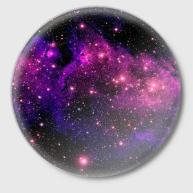 Значок с принтом Вселенная в Санкт-Петербурге,  металл | круглая форма, металлическая застежка в виде булавки | space | star | вселенная | звезды | космический | космос | планеты | пространство
