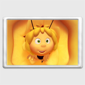 Магнит 45*70 с принтом Пчелка Майя в Санкт-Петербурге, Пластик | Размер: 78*52 мм; Размер печати: 70*45 | Тематика изображения на принте: пчелка майя