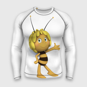 Мужской рашгард 3D с принтом Пчелка Майя в Санкт-Петербурге,  |  | Тематика изображения на принте: пчелка майя