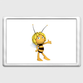 Магнит 45*70 с принтом Пчелка Майя в Санкт-Петербурге, Пластик | Размер: 78*52 мм; Размер печати: 70*45 | пчелка майя