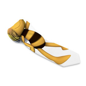 Галстук 3D с принтом Пчелка Майя в Санкт-Петербурге, 100% полиэстер | Длина 148 см; Плотность 150-180 г/м2 | Тематика изображения на принте: пчелка майя