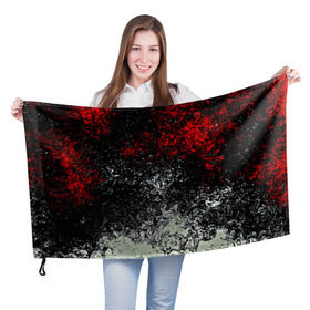 Флаг 3D с принтом Взрыв красок в Санкт-Петербурге, 100% полиэстер | плотность ткани — 95 г/м2, размер — 67 х 109 см. Принт наносится с одной стороны | брызги | разноцветный | яркий