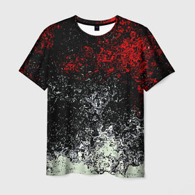 Мужская футболка 3D с принтом Взрыв красок в Санкт-Петербурге, 100% полиэфир | прямой крой, круглый вырез горловины, длина до линии бедер | Тематика изображения на принте: брызги | разноцветный | яркий