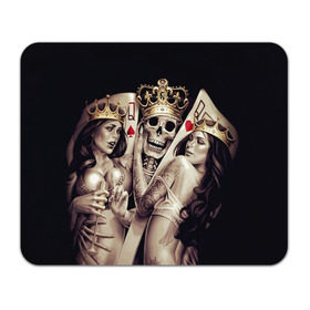 Коврик прямоугольный с принтом Скелетоны в Санкт-Петербурге, натуральный каучук | размер 230 х 185 мм; запечатка лицевой стороны | background | black | cards | color | crown | death | game | girl | hearts | king | queen | skeleton | skull | spades | tattoo | девушки | игра | карты | королевы | король | короны | масть | пики | скелет | тату | фон | черви 