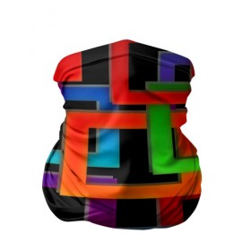 Бандана-труба 3D с принтом Check maze в Санкт-Петербурге, 100% полиэстер, ткань с особыми свойствами — Activecool | плотность 150‒180 г/м2; хорошо тянется, но сохраняет форму | квадраты | паттерн | разноцветный | яркий