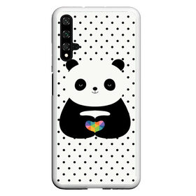 Чехол для Honor 20 с принтом Любовь панды в Санкт-Петербурге, Силикон | Область печати: задняя сторона чехла, без боковых панелей | Тематика изображения на принте: animal | bear | beast | forest | heart | love | nature | panda | животное | зверь | лес | любовь | медведь | панда | природа | сердце | страсть