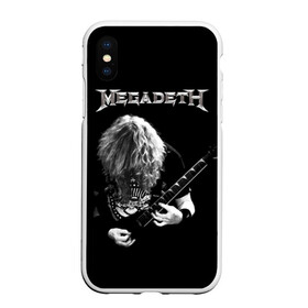 Чехол для iPhone XS Max матовый с принтом Dave Mustaine в Санкт-Петербурге, Силикон | Область печати: задняя сторона чехла, без боковых панелей | Тематика изображения на принте: dave | megadeth | metal | mustaine | rattlehead | rock | thrash | vic | дейв | мастейн | мегадет | метал | рок | треш