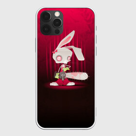 Чехол для iPhone 12 Pro Max с принтом Заяц с бензопилой в Санкт-Петербурге, Силикон |  | бензопила | девушке | зайка | заяц | красная | мульт | мультфильм | прикол | ужас | цветы