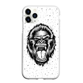 Чехол для iPhone 11 Pro матовый с принтом Рык гориллы в Санкт-Петербурге, Силикон |  | animal | beast | gorilla | head | monkey | nature | rage | roar | голова | горилла | жиивотное | зверь | обезьяна | природа | рык | ярость