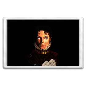 Магнит 45*70 с принтом Король Майкл Джексон в Санкт-Петербурге, Пластик | Размер: 78*52 мм; Размер печати: 70*45 | king | michael jackson | pop music | король | майкл | музыка | перчатка | поп музыка