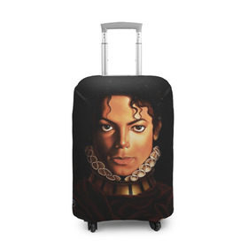 Чехол для чемодана 3D с принтом Король Майкл Джексон в Санкт-Петербурге, 86% полиэфир, 14% спандекс | двустороннее нанесение принта, прорези для ручек и колес | king | michael jackson | pop music | король | майкл | музыка | перчатка | поп музыка