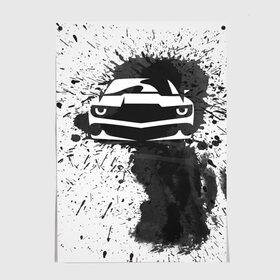 Постер с принтом Chevrolet Camaro в Санкт-Петербурге, 100% бумага
 | бумага, плотность 150 мг. Матовая, но за счет высокого коэффициента гладкости имеет небольшой блеск и дает на свету блики, но в отличии от глянцевой бумаги не покрыта лаком | camaro | chevrolet