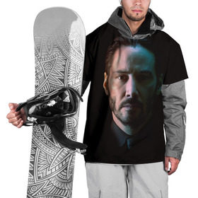 Накидка на куртку 3D с принтом Киану Ривз Keanu Reeves в Санкт-Петербурге, 100% полиэстер |  | киану ривз keanu reeves