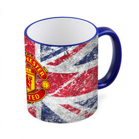 Кружка 3D с принтом British Manchester United в Санкт-Петербурге, керамика | ёмкость 330 мл | british | manchester united | mu | игра | манчестер | манчестер юнайтед | мю | флаг британии | футбол | эмблема мю
