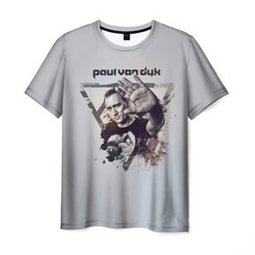 Мужская футболка 3D с принтом Paul Van Dyk в Санкт-Петербурге, 100% полиэфир | прямой крой, круглый вырез горловины, длина до линии бедер | пол ван дайк
