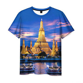 Мужская футболка 3D с принтом Таиланд в Санкт-Петербурге, 100% полиэфир | прямой крой, круглый вырез горловины, длина до линии бедер | таиланд