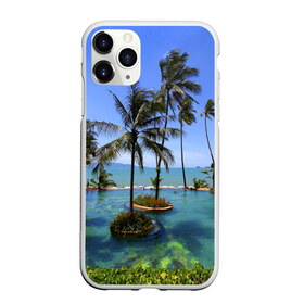 Чехол для iPhone 11 Pro матовый с принтом Таиланд в Санкт-Петербурге, Силикон |  | clouds | hiking | sea | sky | swimming pool | thailand | trees | бассейн | море | небо | облака | пальмы | таиланд | туризм
