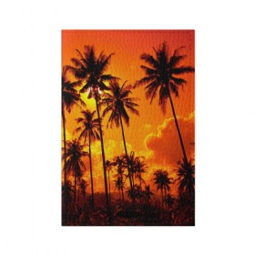 Обложка для паспорта матовая кожа с принтом Таиланд в Санкт-Петербурге, натуральная матовая кожа | размер 19,3 х 13,7 см; прозрачные пластиковые крепления | clouds | nature | palms | sky | sunset | thailand | tourism | закат | небо | облака | пальмы | природа | таиланд | туризм
