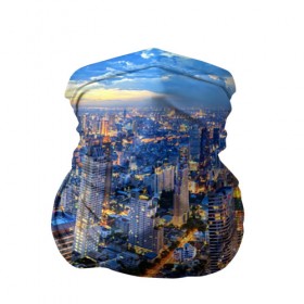 Бандана-труба 3D с принтом Таиланд в Санкт-Петербурге, 100% полиэстер, ткань с особыми свойствами — Activecool | плотность 150‒180 г/м2; хорошо тянется, но сохраняет форму | architecture | bangkok | city | lights | night | sky | skyscrapers | sunset | thailand | архитектура | бангкок | город | закат | небо | ночь | огни | таиланд