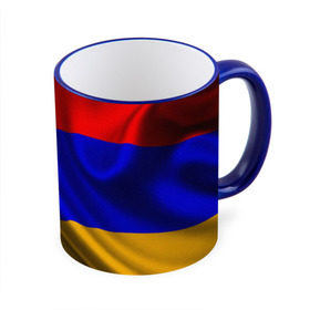 Кружка 3D с принтом Флаг Армения в Санкт-Петербурге, керамика | ёмкость 330 мл | айастан | армения | босеан | вымпел | ереван | знак | знамя | кумач | орифламма | пойс | полотнище | символ | стяг | флаг | флюгарка | хайастан | штандарт