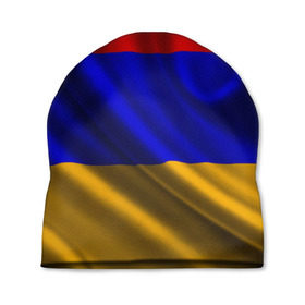 Шапка 3D с принтом Флаг Армения в Санкт-Петербурге, 100% полиэстер | универсальный размер, печать по всей поверхности изделия | айастан | армения | босеан | вымпел | ереван | знак | знамя | кумач | орифламма | пойс | полотнище | символ | стяг | флаг | флюгарка | хайастан | штандарт