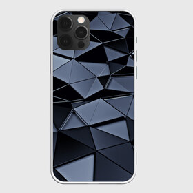 Чехол для iPhone 12 Pro Max с принтом Abstract Gray в Санкт-Петербурге, Силикон |  | абстракция | бумага | геометрия | грани | изгиб | линии | полигоны | полосы | постель | розовый | сочетания | текстура | треугольники