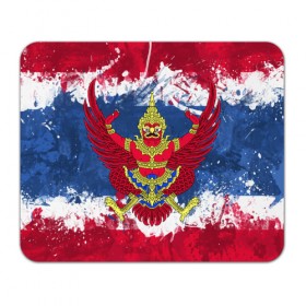 Коврик прямоугольный с принтом Таиланд в Санкт-Петербурге, натуральный каучук | размер 230 х 185 мм; запечатка лицевой стороны | flag | garuda | thailand | гаруда | таиланд | флаг