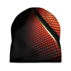 Шапка 3D с принтом Баскетбольный мяч в Санкт-Петербурге, 100% полиэстер | универсальный размер, печать по всей поверхности изделия | баскетбол | мяч | оранжевый | спорт | стритбол