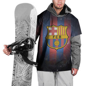 Накидка на куртку 3D с принтом Я фанат fc Barcelona! в Санкт-Петербурге, 100% полиэстер |  | barcelona | fc | барса | барселона | футбол