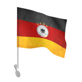 Флаг для автомобиля с принтом Сборная Германии в Санкт-Петербурге, 100% полиэстер | Размер: 30*21 см | Тематика изображения на принте: germany | германия | футбольная форма