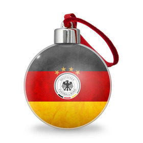 Ёлочный шар с принтом Сборная Германии в Санкт-Петербурге, Пластик | Диаметр: 77 мм | germany | германия | футбольная форма