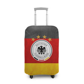 Чехол для чемодана 3D с принтом Сборная Германии в Санкт-Петербурге, 86% полиэфир, 14% спандекс | двустороннее нанесение принта, прорези для ручек и колес | germany | германия | футбольная форма