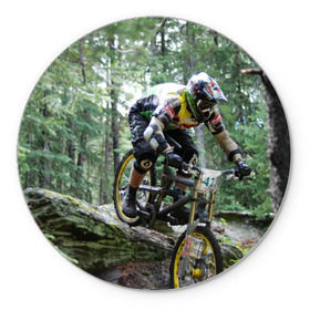 Коврик круглый с принтом Велоспорт гонка в Санкт-Петербурге, резина и полиэстер | круглая форма, изображение наносится на всю лицевую часть | велик | велосипед | гонка | горы | деревья | железный конь | колесо | лес | лисапед | природа | ровер | спорт | спортсмен | стальной конь | тандем | трицикл | шлем