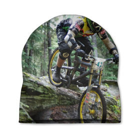 Шапка 3D с принтом Велоспорт гонка в Санкт-Петербурге, 100% полиэстер | универсальный размер, печать по всей поверхности изделия | велик | велосипед | гонка | горы | деревья | железный конь | колесо | лес | лисапед | природа | ровер | спорт | спортсмен | стальной конь | тандем | трицикл | шлем