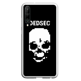 Чехол для Honor P30 с принтом Череп Dedsec в Санкт-Петербурге, Силикон | Область печати: задняя сторона чехла, без боковых панелей | dedsec | skull | watch dogs | watch dogs 2 | watch_dogs | watch_dogs 2 | дедсек | дэдсек | череп