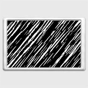 Магнит 45*70 с принтом Black&White stroke в Санкт-Петербурге, Пластик | Размер: 78*52 мм; Размер печати: 70*45 | 
