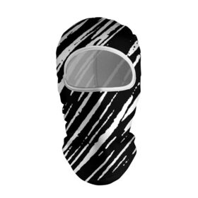 Балаклава 3D с принтом Black&White stroke в Санкт-Петербурге, 100% полиэстер, ткань с особыми свойствами — Activecool | плотность 150–180 г/м2; хорошо тянется, но при этом сохраняет форму. Закрывает шею, вокруг отверстия для глаз кайма. Единый размер | Тематика изображения на принте: 