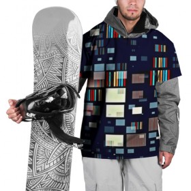 Накидка на куртку 3D с принтом Минимализм в Санкт-Петербурге, 100% полиэстер |  | Тематика изображения на принте: квадраты | кубы