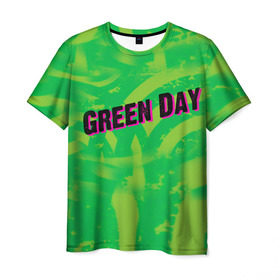 Мужская футболка 3D с принтом Green Day 1 в Санкт-Петербурге, 100% полиэфир | прямой крой, круглый вырез горловины, длина до линии бедер | american idiot | green day | грин дей | грин дэй