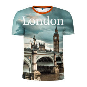 Мужская футболка 3D спортивная с принтом London в Санкт-Петербурге, 100% полиэстер с улучшенными характеристиками | приталенный силуэт, круглая горловина, широкие плечи, сужается к линии бедра | Тематика изображения на принте: england | london | vjcn. биг бен | англия | британия | великобритания | владычица морей | город | гостеприимный | дождей | клевый | красивый | лилия | лондон | на темзе | окна | прикольный | столица | тауэр
