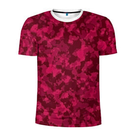 Мужская футболка 3D спортивная с принтом Розовый камуфляж в Санкт-Петербурге, 100% полиэстер с улучшенными характеристиками | приталенный силуэт, круглая горловина, широкие плечи, сужается к линии бедра | Тематика изображения на принте: армейский